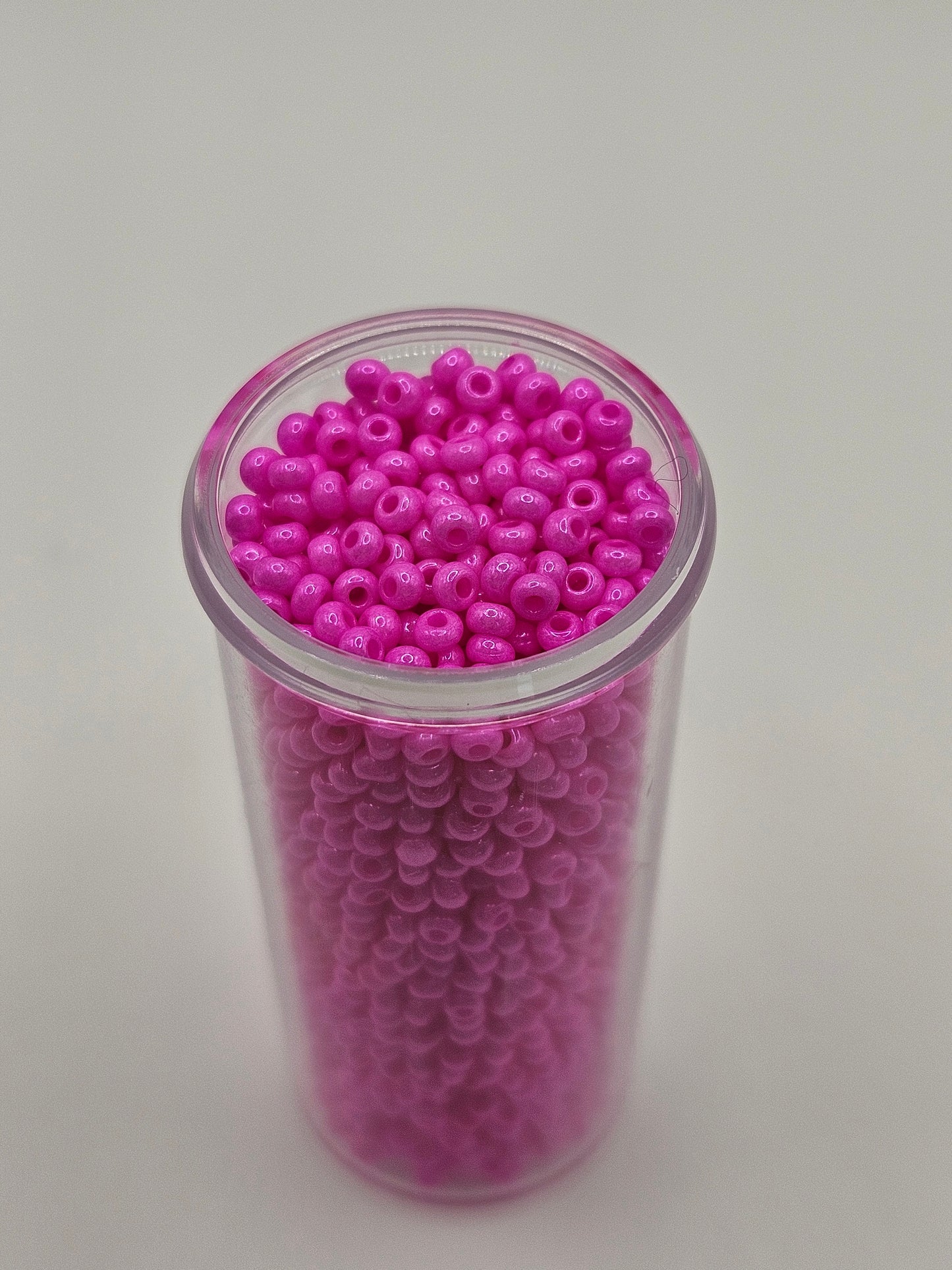 Czech Seed Bead 10/0 Opaque Hot Pink