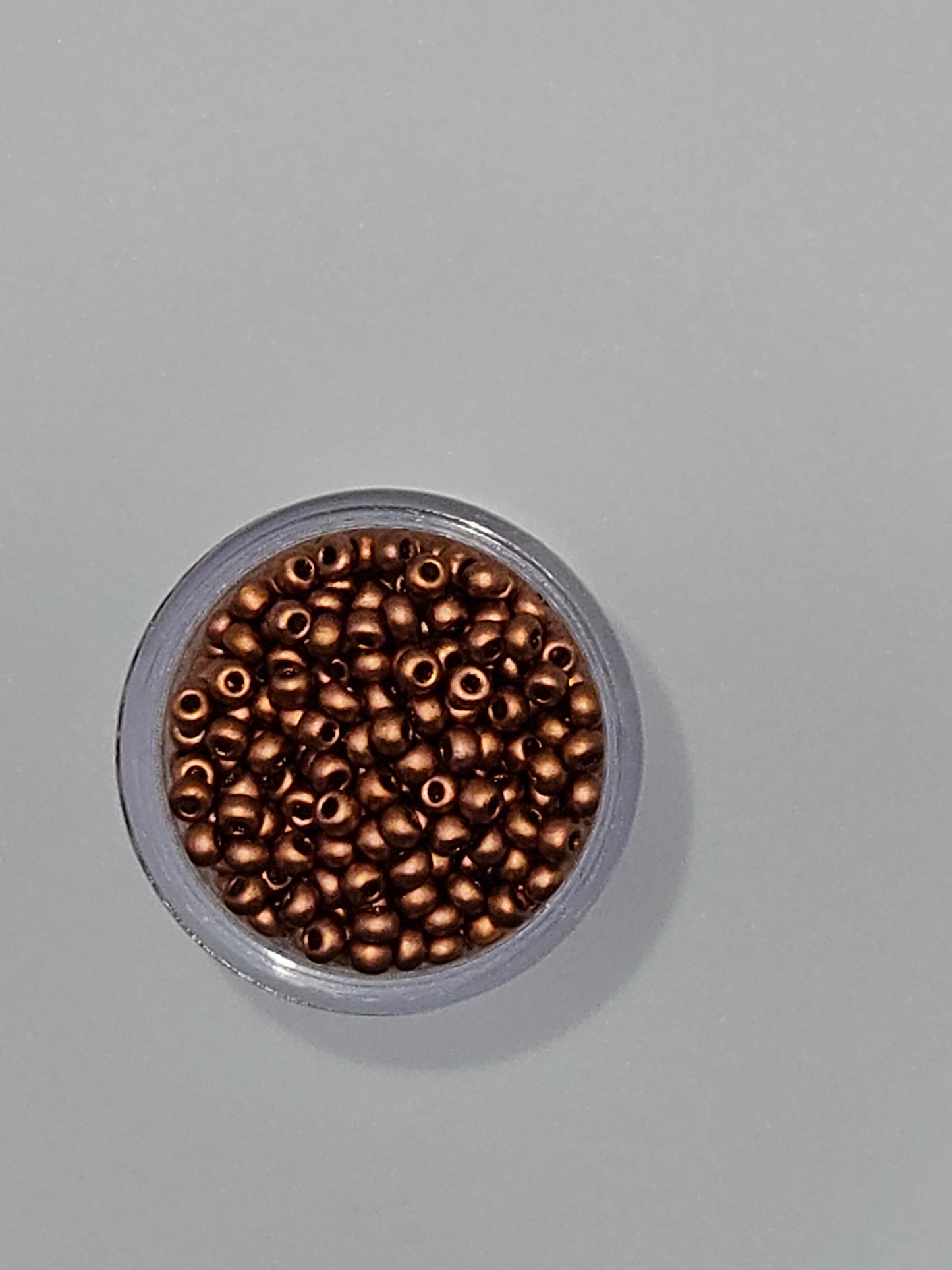 Czech Seed Bead 10/0 Metallic Copper Matt