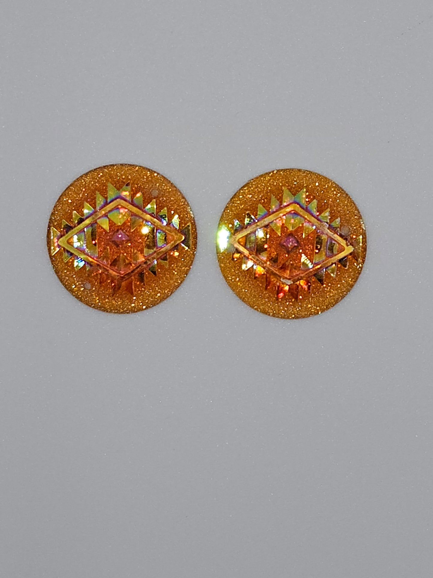 Round Indigenous Pattern Cabochon 25MM