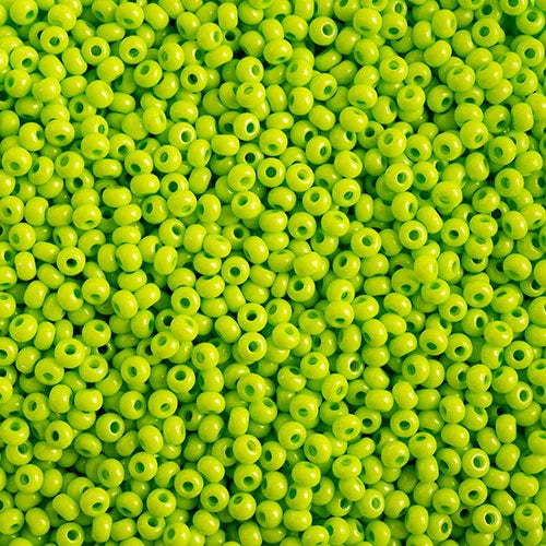 Czech Seed Bead 10/0 Terra Intensive Light Green