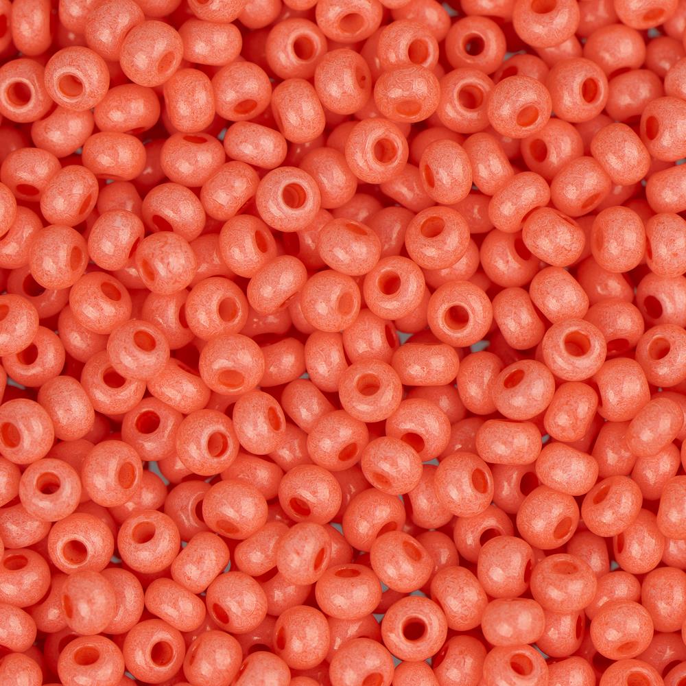 Czech Seed Bead 10/0 Solgel Coral