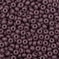 Czech Seed Bead 10/0 Opaque Dark Mauve