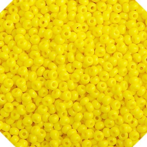 Czech Seed Bead 10/0 Lemon Yellow