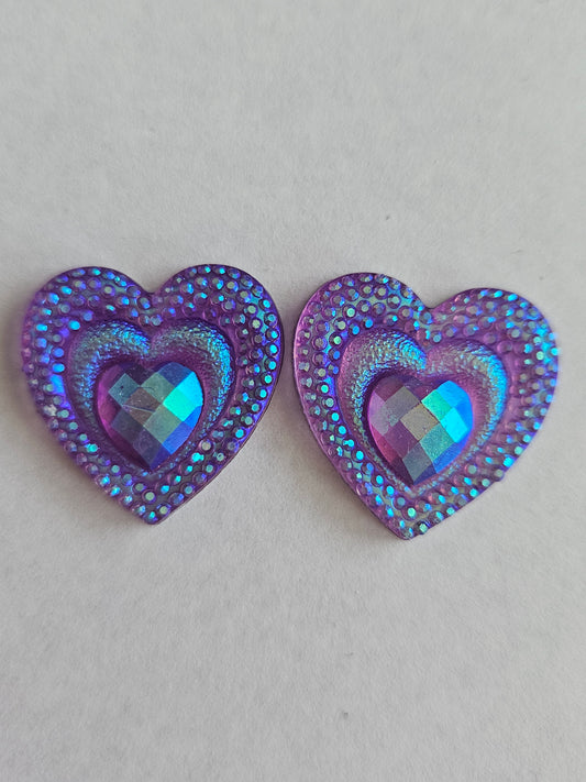 Heart Shaped Cabochon 25mm