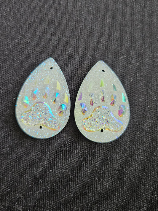 Teardrop Bearpaw Flatback Cabochon 25mm
