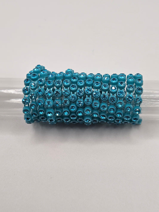Rhinestone Banding Teal Green Stone SS6