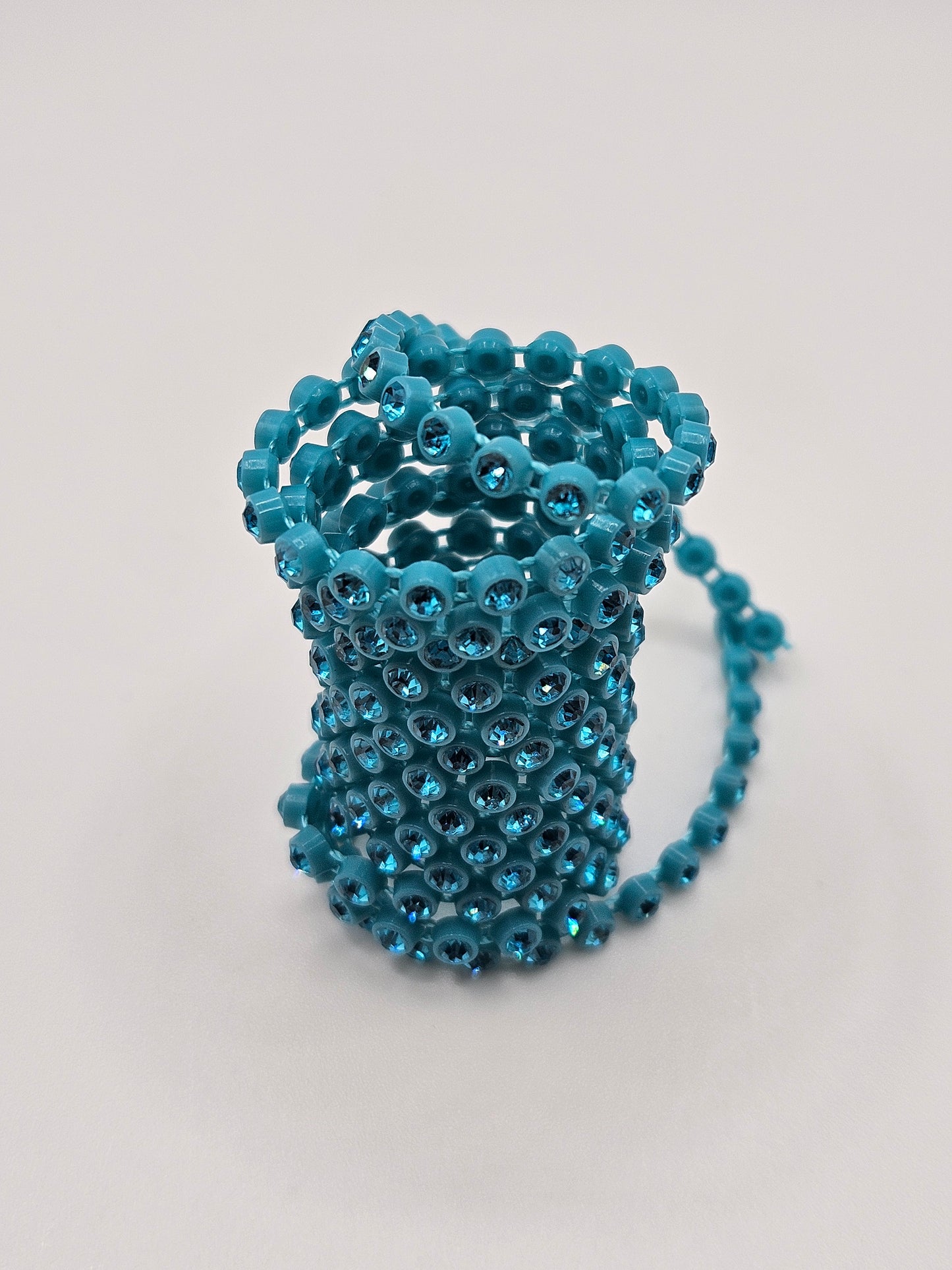 Rhinestone Banding Teal Green Stone SS6