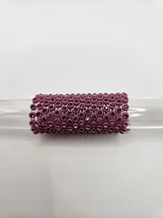 Rhinestone Banding Burgundy Rose Stone SS6