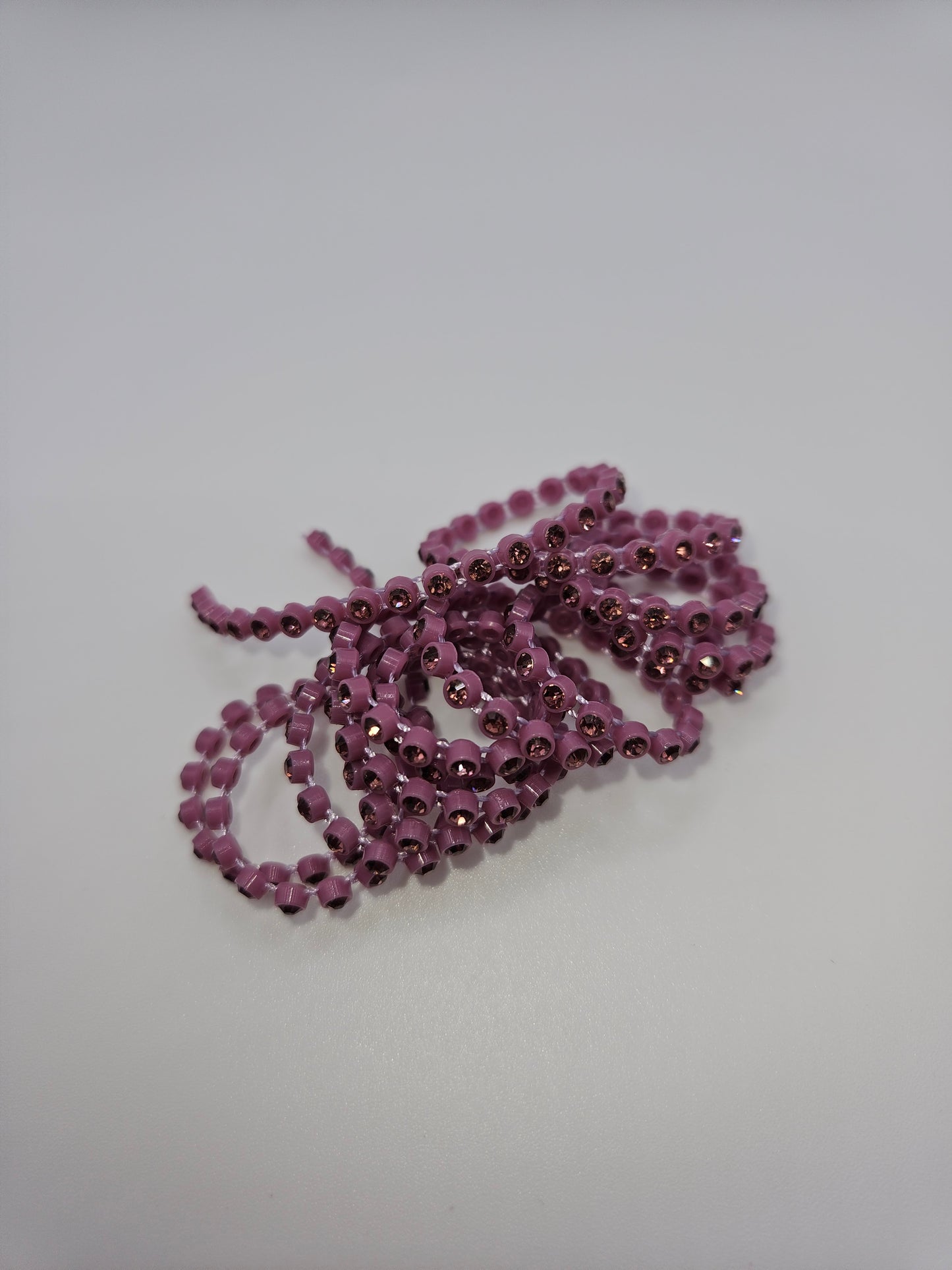 Rhinestone Banding Burgundy Rose Stone SS6