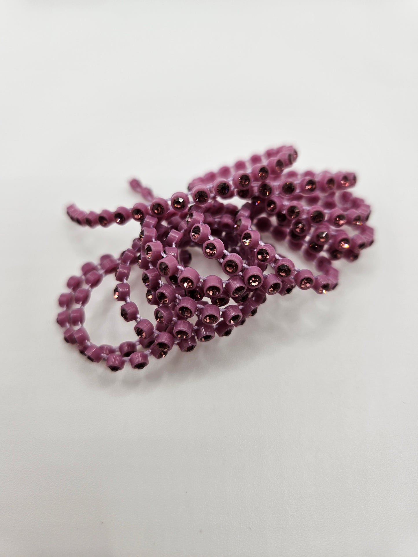 Rhinestone Banding Burgundy Rose Stone SS6