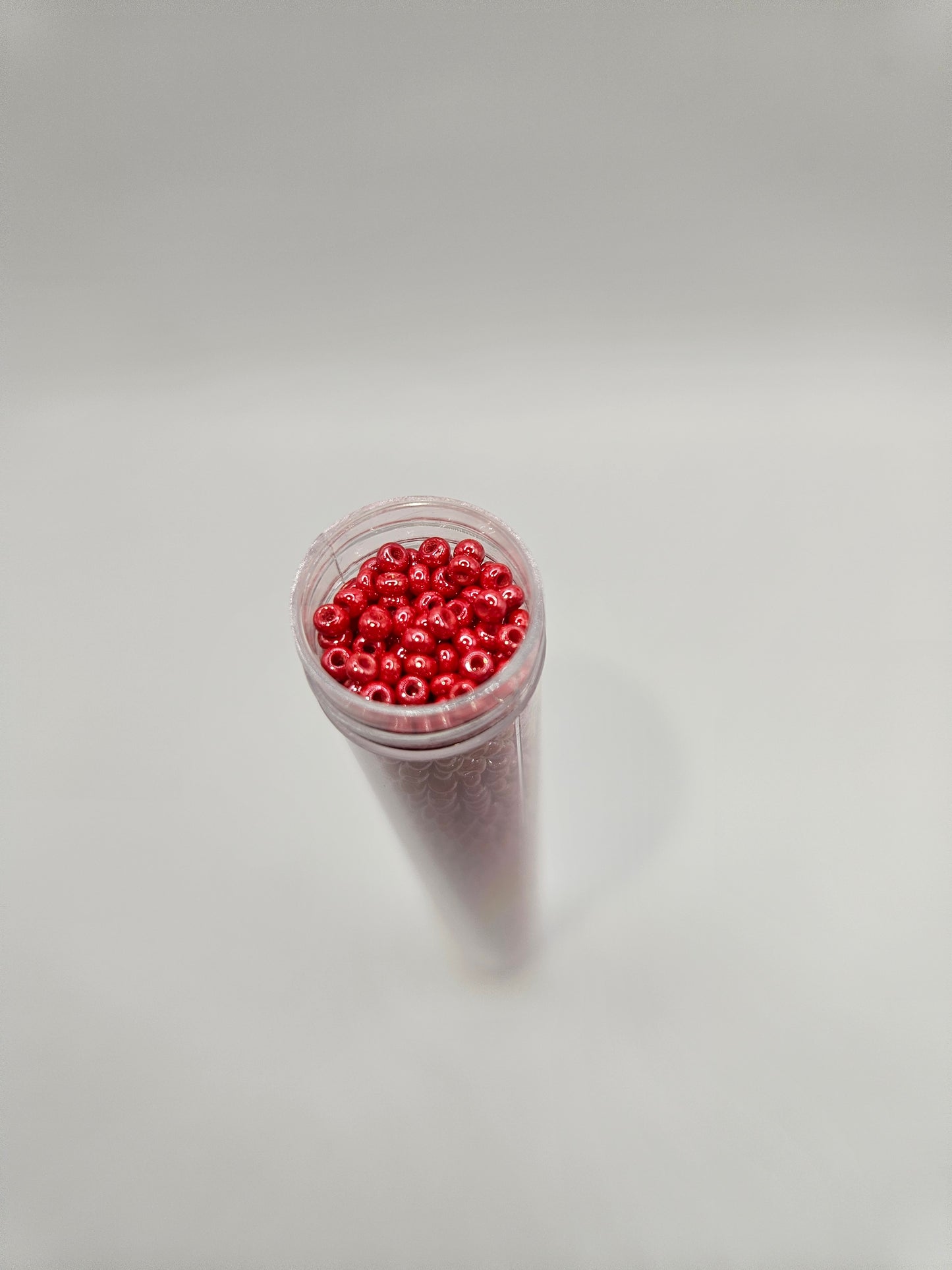 Czech Seed Bead Opaque 10/0 Pearl Red