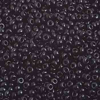 Czech Seed Bead 10/0 Opaque Black