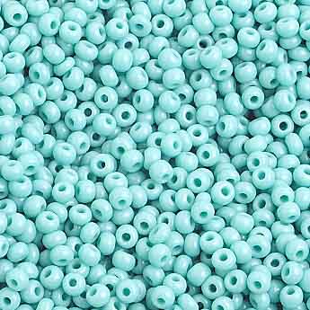 Czech Seed Bead 10/0 Opaque Turquoise