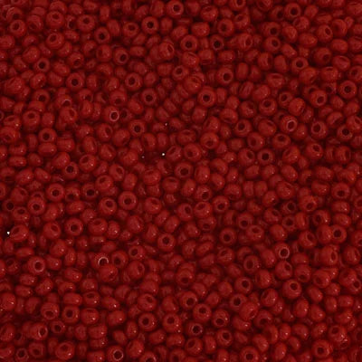 Czech Seed Bead 10/0 Medium Dark Red