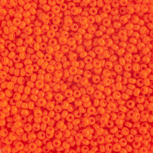 Czech Seed Bead 10/0 Opaque Orange