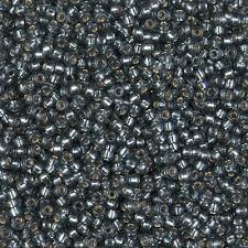Czech Seed Bead 10/0 S/L Grey