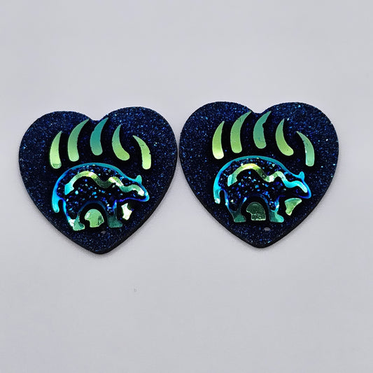 Heart-Shaped Bearpaw Cabochon 25MM