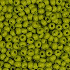 Czech Seed Bead 10/0 Olive Green