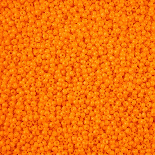 Czech Seed Bead 10/0 Opaque Light Orange