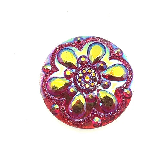 Round Floral Resin Cabochons 20MM