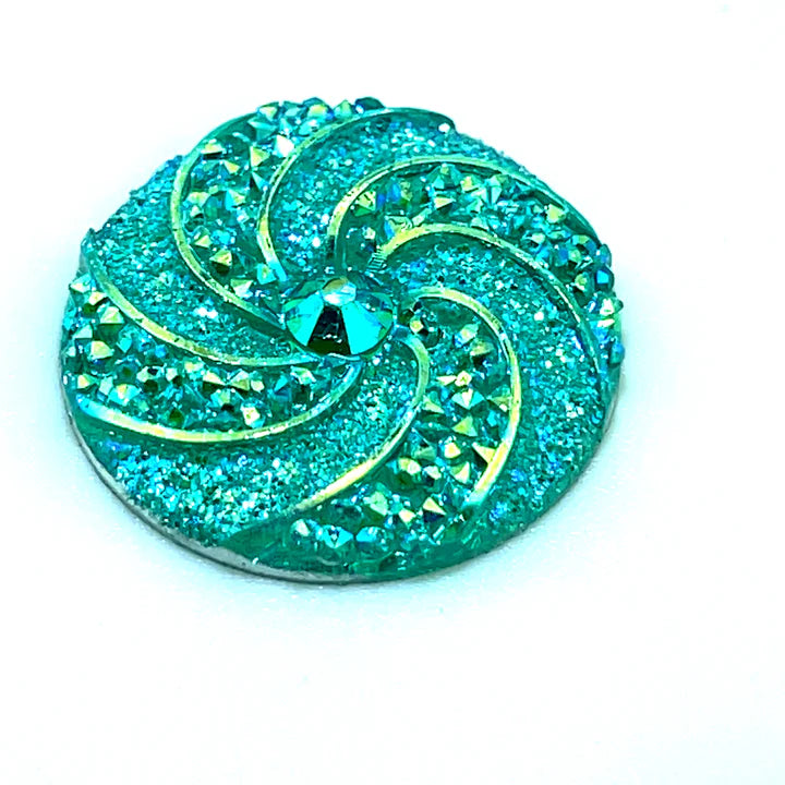 Round Spinning Wheel Resin Cabochon 20 mm