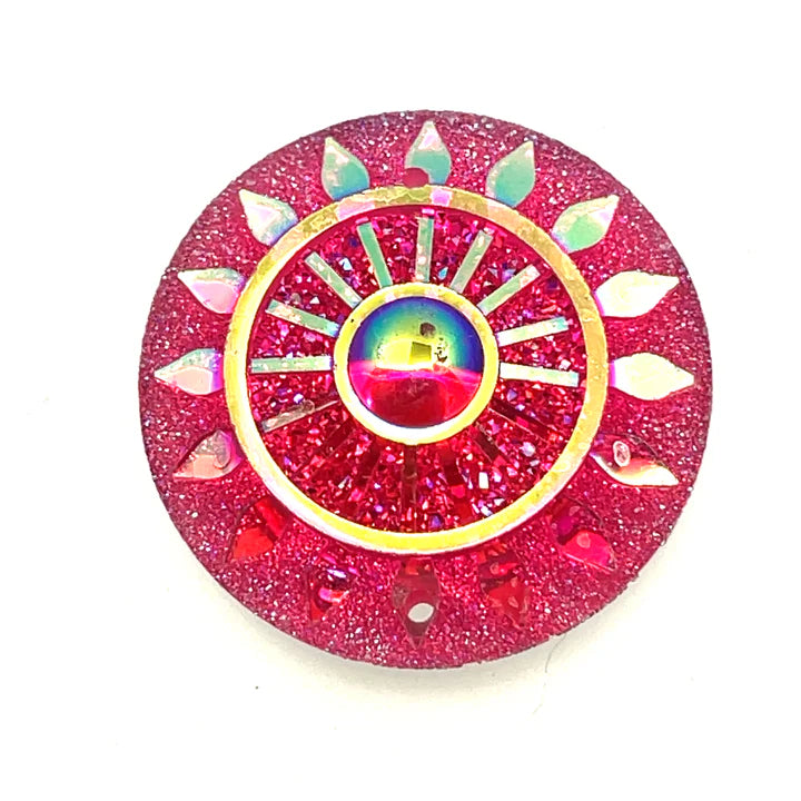 Round Sunrays Risin Cabochon 25MM