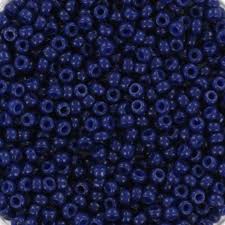 Czech Seed Bead 10/0 Opaque Dark Royal Blue