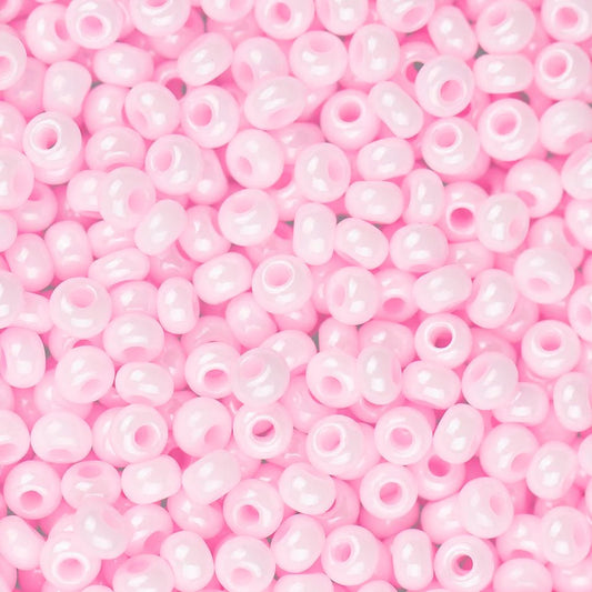 Czech Seed Bead 10/0 Opaque Pink