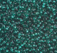 Czech Seed Bead 10/0 Opaque Transparent Teal