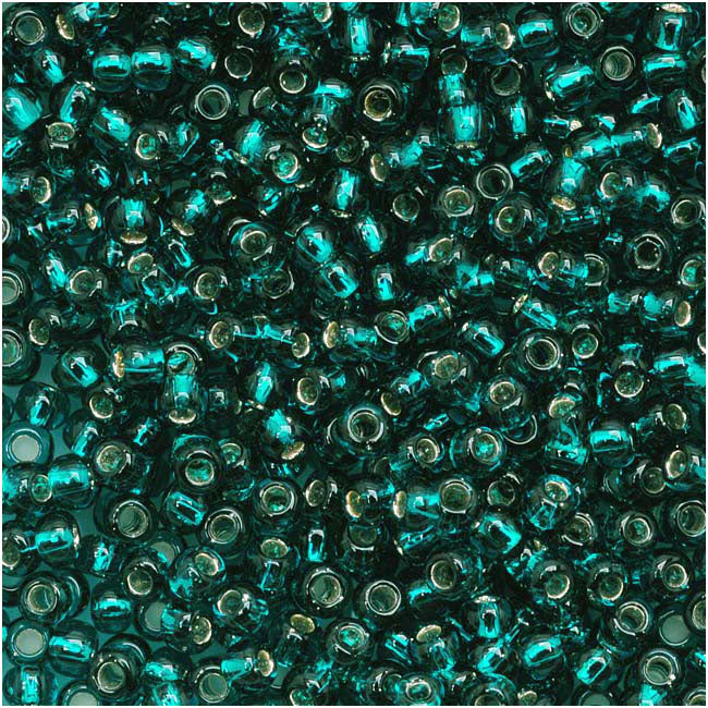 Czech Seed Bead 10/0 S/L Teal Green