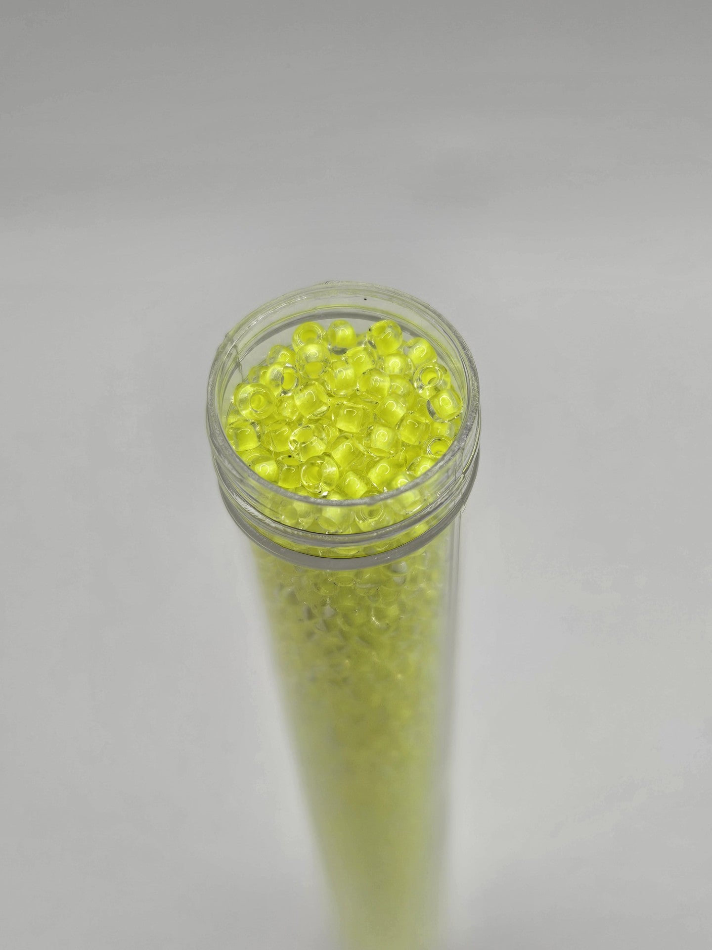 Czech Seed Bead 10/0 Crystal C/L Neon Yellow